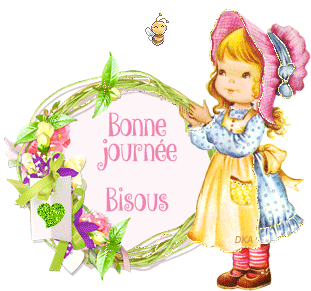 Gif bonne journée bisous